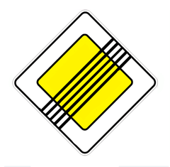 Дорожный знак 2.4, Временная (3 года), Композит 3 мм, 1 типоразмер