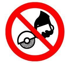 Знак Не использовать ручной шлифовальный станок