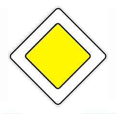 Дорожный знак 2.3, Временная (3 года), Композит 3 мм, 1 типоразмер